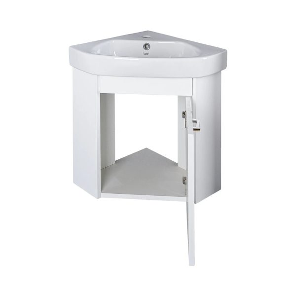 Viva STYLE Arda sarokszekrény CeraStyle Arda porcelán sarokmosdóval 46 x 46 cm - JOBBOS - Image 4