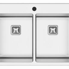AS 390S prémium inox mosogató SZIFONNAL