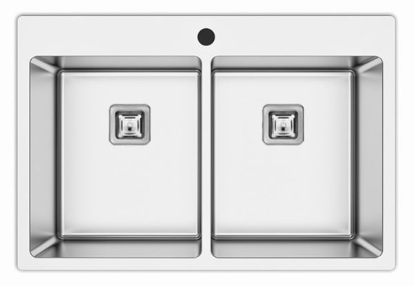 AS 390S prémium inox mosogató SZIFONNAL