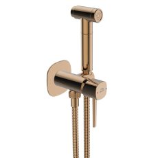 LAVEO POLA rejtett fali bidécsap zuhanyszettel, rose gold - BAP_831P