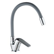 LAVEO ELZA F álló csaptelep rugalmas tömlővel, szürke/króm - BKE_967D
