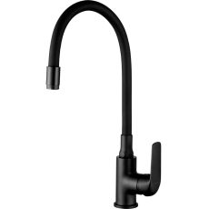 LAVEO ELZA álló csaptelep rugalmas tömlővel, matt fekete - BKE_B61D