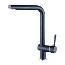 Laveo LUNA Kihúzható csaptelep, szemcsés fekete - BLZ_769D