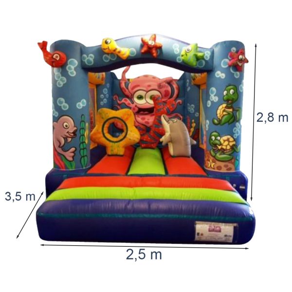 Tengeri világ ugrálóvár 3,5x2,5x2,8m - Image 2