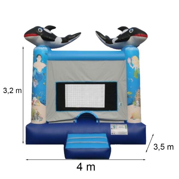 Delfin ugrálóvár 4x3,5x3,2m - Image 2