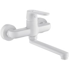 LAVEO DIMA falra szerelhető mosdócsap, fehér - BQD_650D