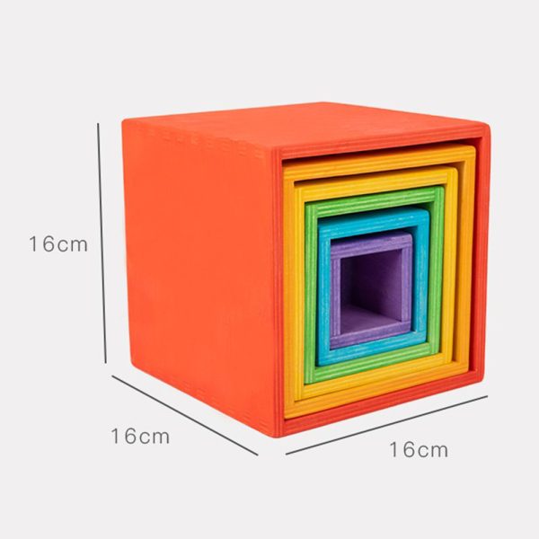 Szivárvány dobozos Montessori fajáték - Image 3
