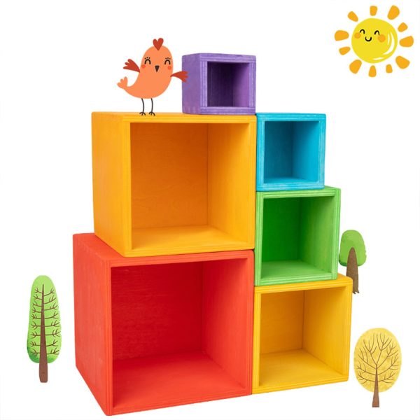 Szivárvány dobozos Montessori fajáték - Image 5