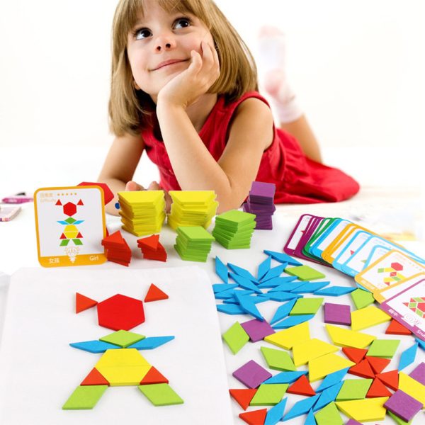 Tangram kreatív formakirakó fajáték 155 db - Image 2