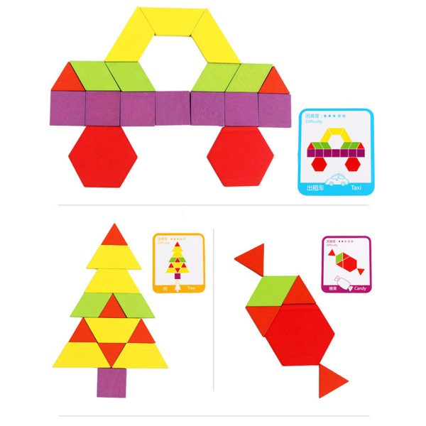 Tangram kreatív formakirakó fajáték 155 db - Image 5