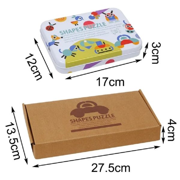 Logikai alak kirakó Montessori fajáték - Image 3