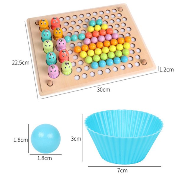 2 az 1-ben Montessori fajáték horgászás és golyós kirakó - Image 2