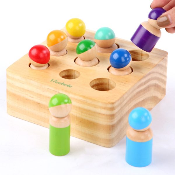 Formabeillesztő Montessori készségfejlesztő fajáték - Image 2