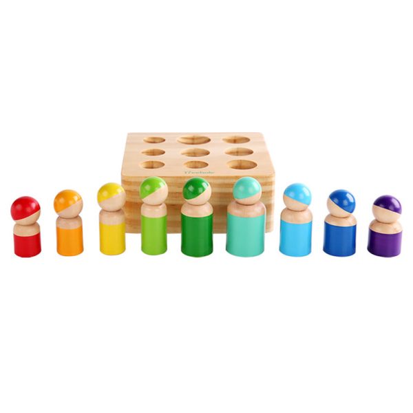 Formabeillesztő Montessori készségfejlesztő fajáték - Image 3