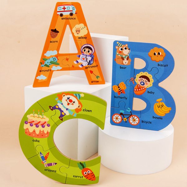 Fa ábécé puzzle angol szavakkal - Image 3