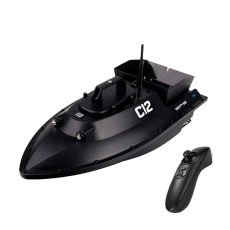Etetőhajó C12 GPS hátrakidobós fekete