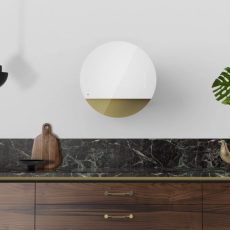 Ciarko Design ECLIPSE fehér / Gold fali páraelszívó