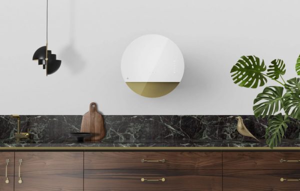 Ciarko Design ECLIPSE fehér / Gold fali páraelszívó