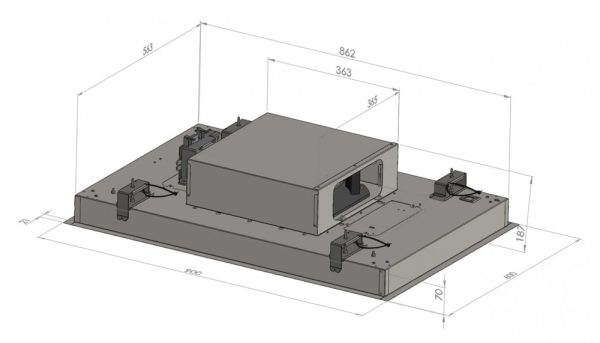 Ciarko Design Su Light Inox mennyezeti páraelszívó - Image 4