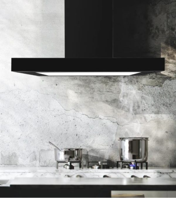 Ciarko Design T-Light 90 cm fekete fali páraelszívó - Image 2