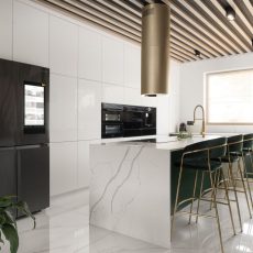 Ciarko Design Tubus W Gold Steel sziget páraelszívó