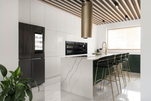 Ciarko Design Tubus W Gold Steel sziget páraelszívó