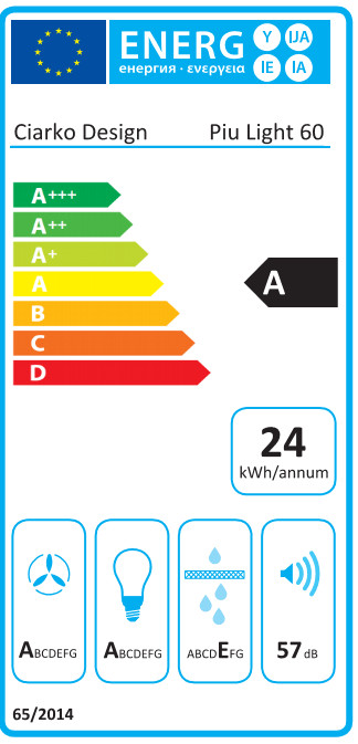 Ciarko Design Piu Light 60 ecrü (bézs) sziget páraelszívó - Image 2