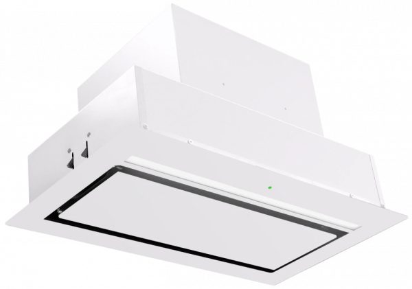 Ciarko Design AURA 55 cm fehér üveg beépíthető páraelszívó