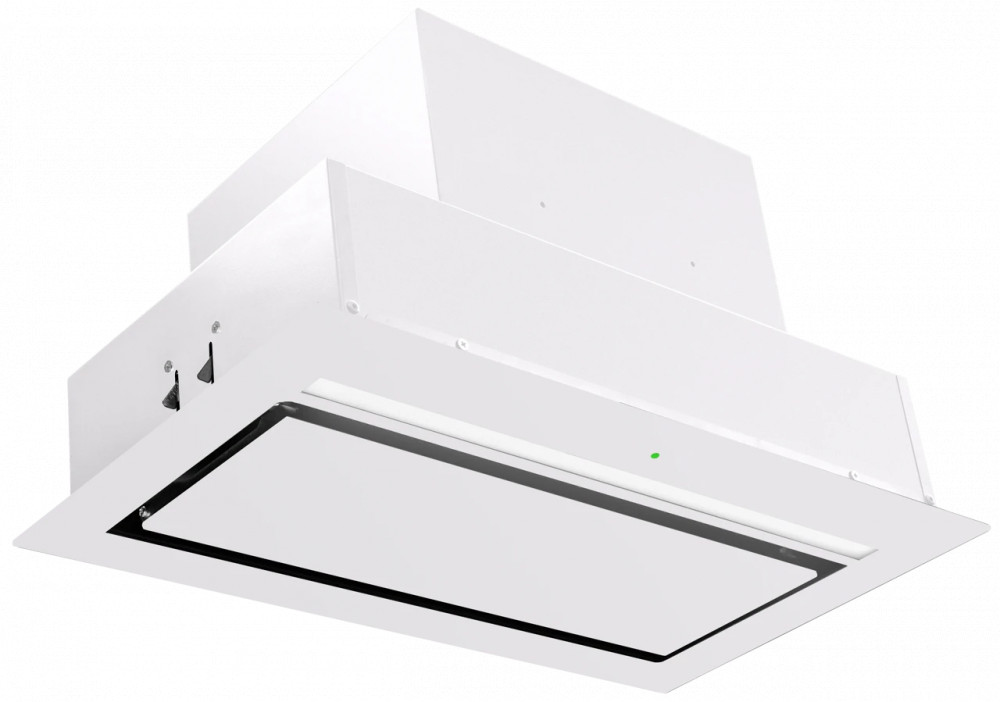 Ciarko Design AURA 55 cm fehér üveg beépíthető páraelszívó