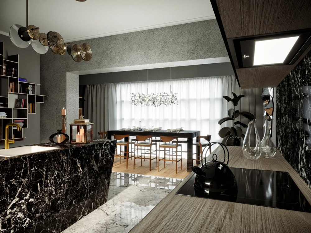 Ciarko Design Su Mini 60 cm fekete üveg beépíthető páraelszívó - Image 2