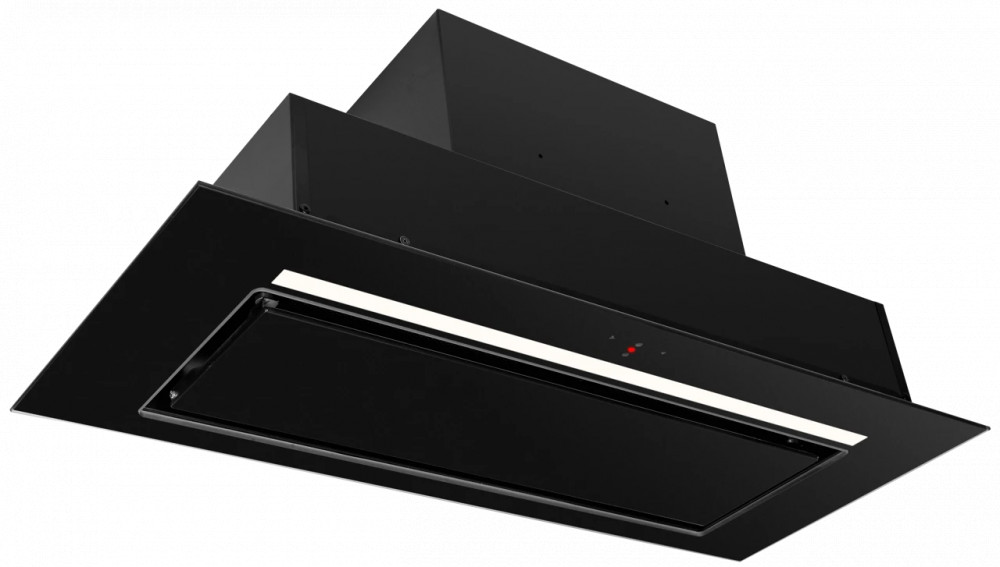 Ciarko Design AURA 74 cm fekete üveg beépíthető páraelszívó - Image 5