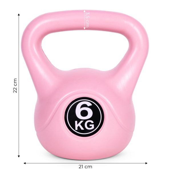 Kettlebell 6 kg rózsaszín - Image 9