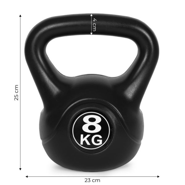 Kettlebell 8 kg fekete - Image 9