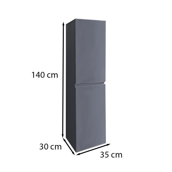 Cube függesztett oldal szekrény szürke - Image 3