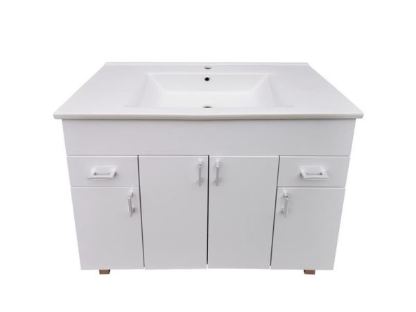 Viva STYLE Ekonomik PLUS 100 lábon álló fürdőszobabútor Sanovit Atria 9100 mosdóval - 100 x 45,5 cm - Image 3