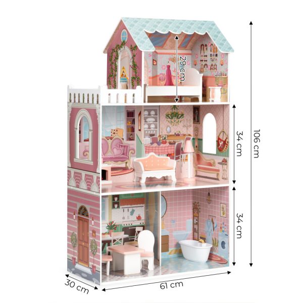 Barbie babaház bútorral - Image 9