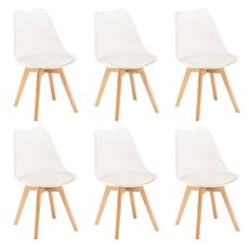 Silla étkezőszék 6 db fehér színben