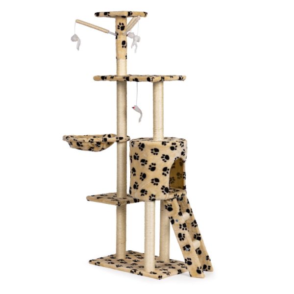 Macska kaparófa 138 cm bézs - Image 3