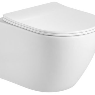 Eros ES BELLA SLIM - fali WC - WC ülőkével - TORNADO öblítés - perem nélküli - 49 cm