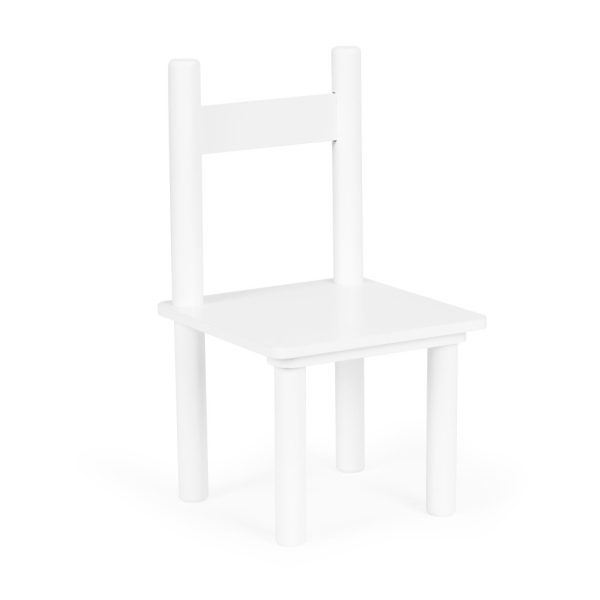 Fa gyerekasztal 2 székkel fehér - Image 7