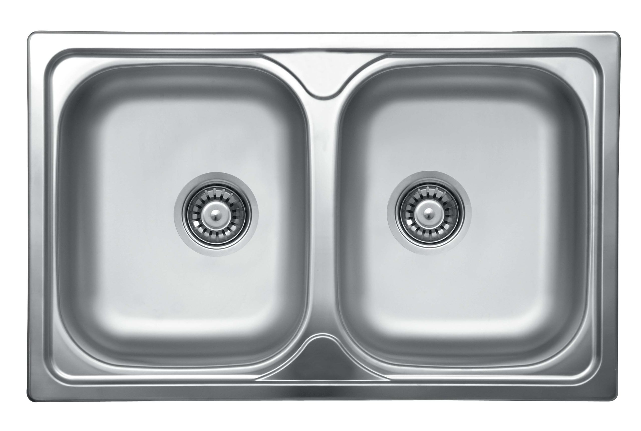 EVIDO Typon 8 Compact rozsdamentes mosogató, kétmedencés, natúr