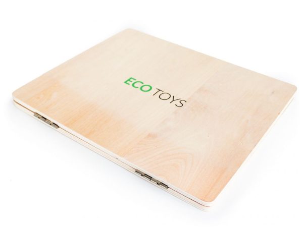 Fából készült mágneses oktató laptop telefonnal és betűkkel - Image 6