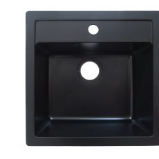 HANA gránit mosogató, matt fekete