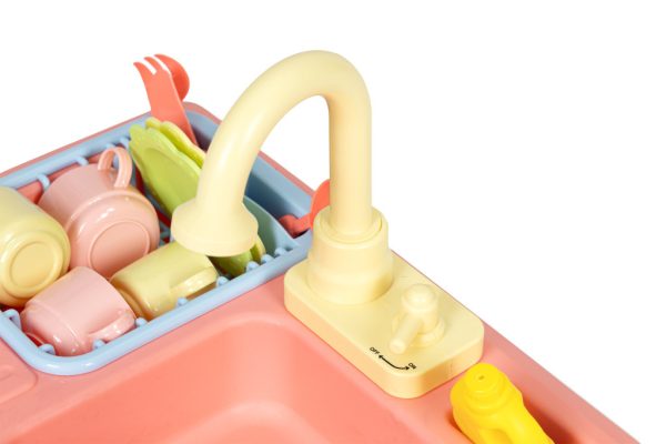 Vízzel töltött csaptelepes konyhai mosogató 12 kiegészítő gyerekjáték - Image 5