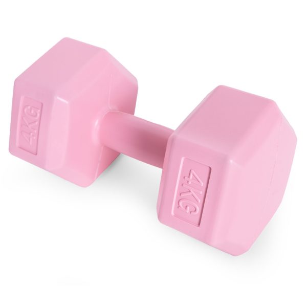 Hex súlyzó szett 2x4 kg rózsaszín - Image 2