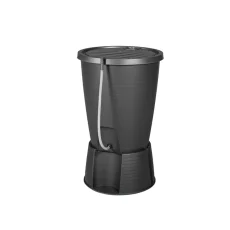Keter Indigo water butt műanyag esővíz tároló 220L grafit tömlővel - 248937
