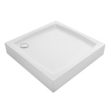 LAVEO BRESSO akril fehér zuhanytálca, 90 cm, magasság: 16 cm, mélység: 5 cm - JBB_696K