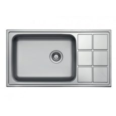 Kevmil LT 915.500 Exkluzív design extra mély egymedencés rozsdamentes mosogató 91,5 x 50 x 20 cm