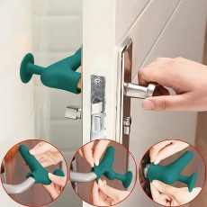 Ajtóütköző kilincsre kék