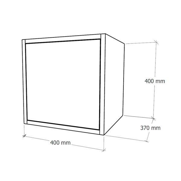 Boxie 1 ajtós fali szekrény 40x40x37 cm zöld - Image 6